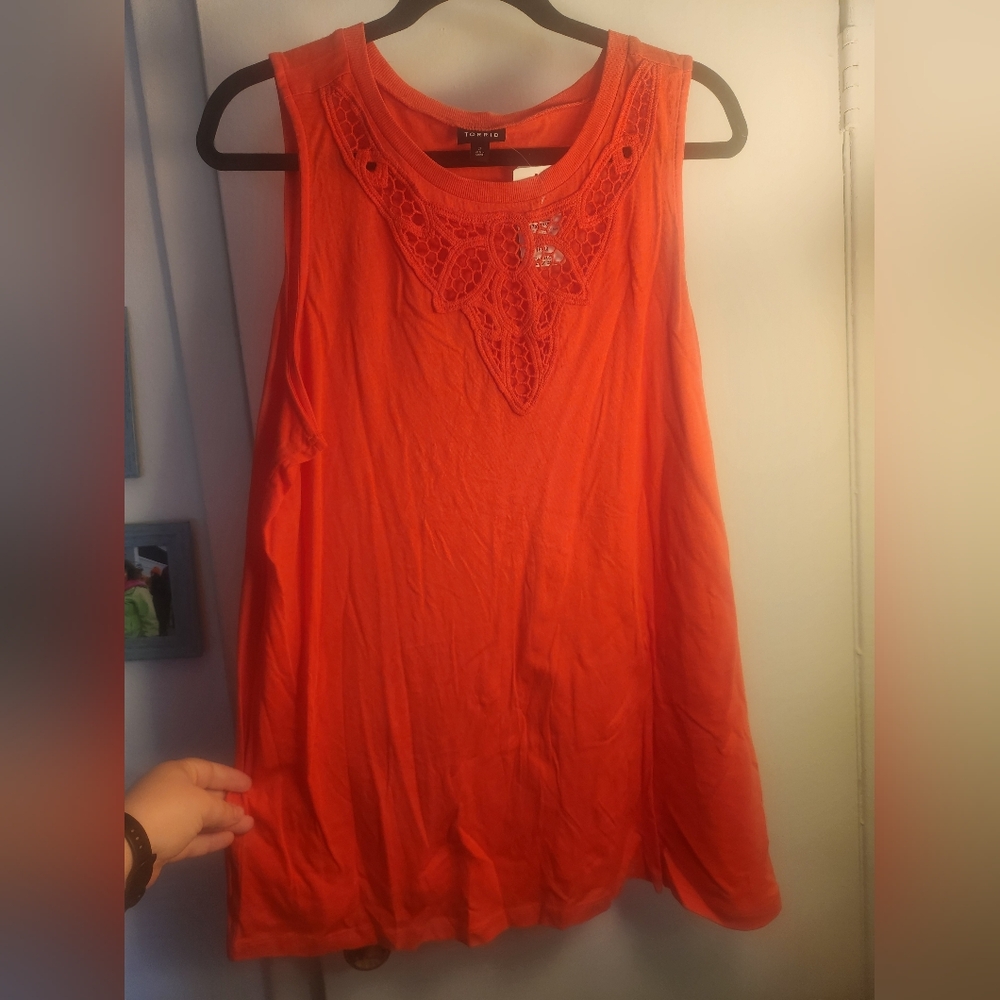 Torrid Embroidered Front Tank Top